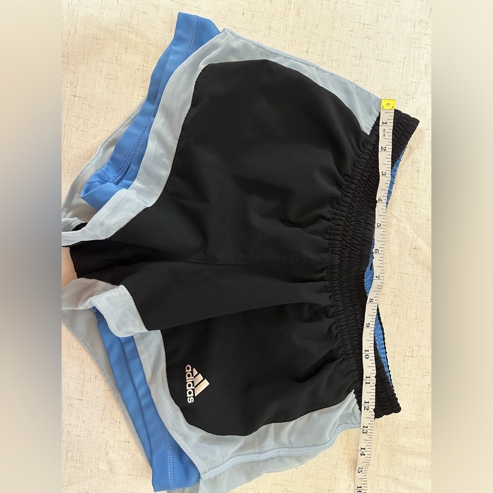 Adidas Blue Performance Athletic Shorts - Picture 6 of 12